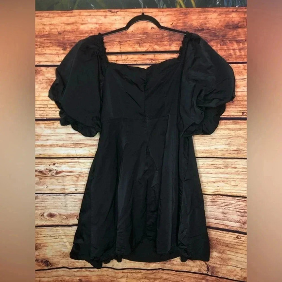 Puff Sleeve Taffeta Dress size XL - Picture 5 of 13